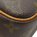 ルイヴィトン LOUIS VUITTON ドーヴィル M47270 モノグラム モノグラムキャンバス ハンドバッグ ゴールド金具 茶 ボーリングバッグ ネームタグ欠品