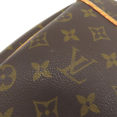 ルイヴィトン LOUIS VUITTON ドーヴィル M47270 モノグラム モノグラムキャンバス ハンドバッグ ゴールド金具 茶 ボーリングバッグ ネームタグ欠品