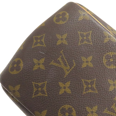 ルイヴィトン LOUIS VUITTON ドーヴィル M47270 モノグラム モノグラムキャンバス ハンドバッグ ゴールド金具 茶 ボーリングバッグ ネームタグ欠品