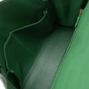 エルメス HERMES ケリー28 内縫い グリーン系 クシュベル 2WAYバッグ ゴールド金具 緑 ショルダー