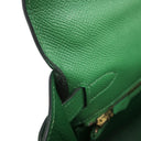 エルメス HERMES ケリー28 内縫い グリーン系 クシュベル 2WAYバッグ ゴールド金具 緑 ショルダー