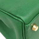 エルメス HERMES ケリー28 内縫い グリーン系 クシュベル 2WAYバッグ ゴールド金具 緑 ショルダー