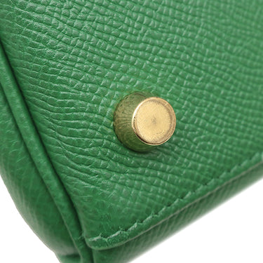 エルメス HERMES ケリー28 内縫い グリーン系 クシュベル 2WAYバッグ ゴールド金具 緑 ショルダー