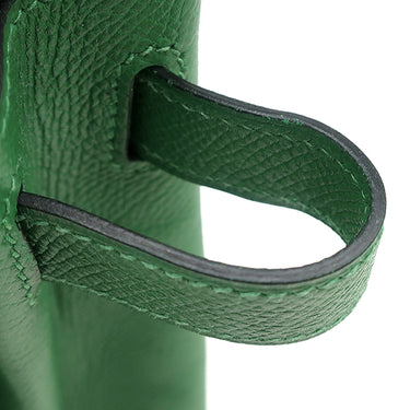 エルメス HERMES ケリー28 内縫い グリーン系 クシュベル 2WAYバッグ ゴールド金具 緑 ショルダー