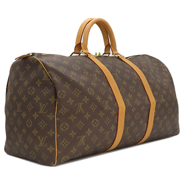 ルイヴィトン LOUIS VUITTON キーポル 50 M41426 モノグラム モノグラムキャンバス ボストンバッグ ゴールド金具 茶 鍵・パドロック欠品