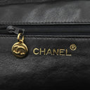 シャネル CHANEL マトラッセ がま口 チェーン ブラック キャビアスキン ハンドバッグ ゴールド金具 ヴィンテージ 黒