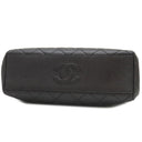 シャネル CHANEL マトラッセ がま口 チェーン ブラック キャビアスキン ハンドバッグ ゴールド金具 ヴィンテージ 黒