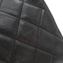 シャネル CHANEL マトラッセ がま口 チェーン ブラック キャビアスキン ハンドバッグ ゴールド金具 ヴィンテージ 黒