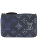 ルイヴィトン LOUIS VUITTON ポシェットクレ M81180 ネイビー モノグラムマヒナ コインケース シルバー金具 紺 グラデーション