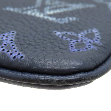ルイヴィトン LOUIS VUITTON ポシェットクレ M81180 ネイビー モノグラムマヒナ コインケース シルバー金具 紺 グラデーション