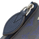ルイヴィトン LOUIS VUITTON ポシェットクレ M81180 ネイビー モノグラムマヒナ コインケース シルバー金具 紺 グラデーション