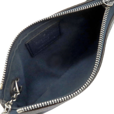 ルイヴィトン LOUIS VUITTON ポシェットクレ M81180 ネイビー モノグラムマヒナ コインケース シルバー金具 紺 グラデーション