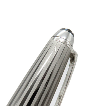 モンブラン Montblanc マイスターシュテュック ソリテール ドゥエ ブラック＆ホワイト 164 ブラックXシルバー メタル プレシャスレジン ボールペン 黒 筆記確認済み