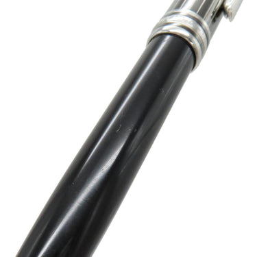 モンブラン Montblanc マイスターシュテュック ソリテール ドゥエ ブラック＆ホワイト 164 ブラックXシルバー メタル プレシャスレジン ボールペン 黒 筆記確認済み