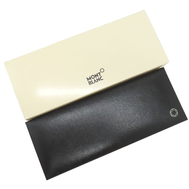 モンブラン Montblanc マイスターシュテュック ソリテール ドゥエ ブラック＆ホワイト 164 ブラックXシルバー メタル プレシャスレジン ボールペン 黒 筆記確認済み