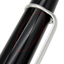 カルティエ Cartier ディアボロ ドゥ カルティエ ST180010 ブラックXシルバー GP ブラックコンポジット ボールペン 黒インク 筆記確認済 ブルーレジンカボション