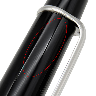 カルティエ Cartier ディアボロ ドゥ カルティエ ST180010 ブラックXシルバー GP ブラックコンポジット ボールペン 黒インク 筆記確認済 ブルーレジンカボション