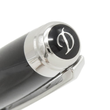 エス・テー・デュポン S.T DUPONT ラインD エタニティ 425220M ブラック×シルバー アルミニウム ボールペン 黒インク 筆記確認済み