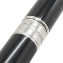 エス・テー・デュポン S.T DUPONT ラインD エタニティ 425220M ブラック×シルバー アルミニウム ボールペン 黒インク 筆記確認済み