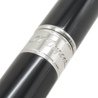 エス・テー・デュポン S.T DUPONT ラインD エタニティ 425220M ブラック×シルバー アルミニウム ボールペン 黒インク 筆記確認済み