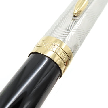 パーカー PARKER ソネット プレミアム メタル＆ブラックCT 2119787 シルバーXゴールドXブラック ステンレス GP 真鍮 ラッカー ボールペン 中字 黒インク 筆記確認済み