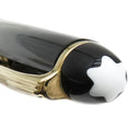 モンブラン Montblanc マイスターシュテュック ゴールドコーティング クラシック ブラック×ゴールド GP プレシャスレジン ボールペン ゴールド金具 インク切れ 黒
