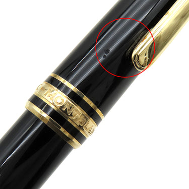 モンブラン Montblanc マイスターシュテュック ゴールドコーティング クラシック ブラック×ゴールド GP プレシャスレジン ボールペン ゴールド金具 インク切れ 黒