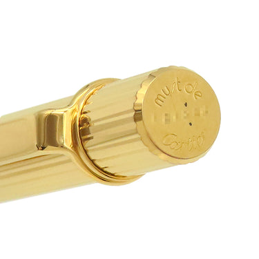 カルティエ Cartier マスト ドゥ カルティエ ゴドロン ゴールド GP ボールペン インク切れ 筆記具