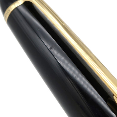 モンブラン Montblanc マイスターシュテュック ゴールド クラシック ブラック×ゴールド GP プレシャスレジン ボールペン 黒 筆記確認済み 黒インク