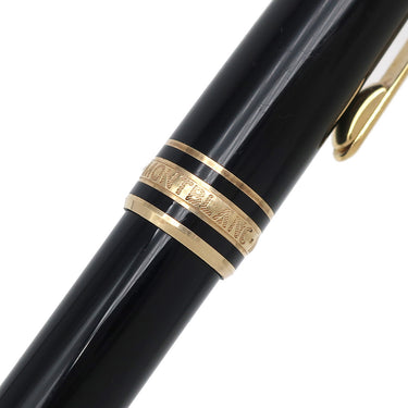モンブラン Montblanc マイスターシュテュック ゴールド クラシック ブラック×ゴールド GP プレシャスレジン ボールペン 黒 筆記確認済み 黒インク