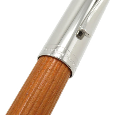 グラフ・フォン・ファーバーカステル GRAF VON FABER-CASTELL クラシックコレクション ペルナンブコ ミディアム ブラウンXシルバー シルバー925 K18(ペン先) 万年筆 コンバーター/カートリッジ