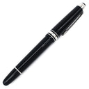 モンブラン Montblanc ユニセフエディション2017 マイスターシュテュック #145 レジン クラシック M ブラック×シルバー メタル プレシャスレジン K14(ペン先) サファイア 万年筆 筆記確認済み カートリッジ式