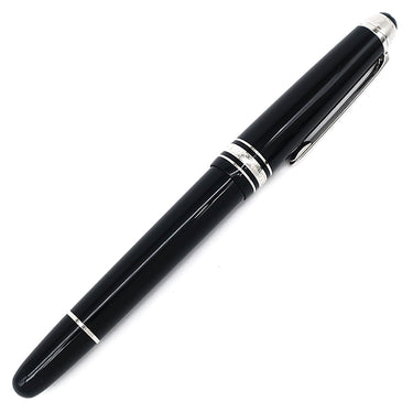 モンブラン Montblanc ユニセフエディション2017 マイスターシュテュック #145 レジン クラシック M ブラック×シルバー メタル プレシャスレジン K14(ペン先) サファイア 万年筆 筆記確認済み カートリッジ式