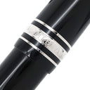 モンブラン Montblanc ユニセフエディション2017 マイスターシュテュック #145 レジン クラシック M ブラック×シルバー メタル プレシャスレジン K14(ペン先) サファイア 万年筆 筆記確認済み カートリッジ式