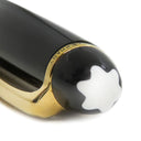 モンブラン Montblanc ローラーボール マイスターシュテュック ゴールドコーティング クラシック ブラック×ゴールド GP プレシャスレジン ボールペン インク切れ