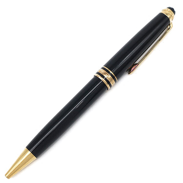 モンブラン Montblanc マイスターシュテュック クラシック 75周年 エディション1924 ブラック×ゴールド GP プレシャスレジン ボールペン 1Pダイヤ 筆記確認済み 黒インク