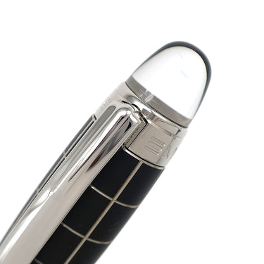 モンブラン Montblanc スターウォーカー メタル ラバーライン 8854 ブラック×シルバー メタル ラバー K14(ペン先) 万年筆 中字 カートリッジ式