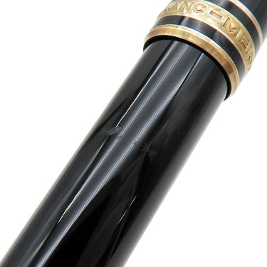 モンブラン Montblanc ローラーボール マイスターシュテュック ゴールドコーティング クラシック ブラック×ゴールド GP プレシャスレジン ボールペン インク切れ