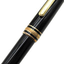 モンブラン Montblanc ローラーボール マイスターシュテュック ゴールドコーティング クラシック ブラック×ゴールド GP プレシャスレジン ボールペン インク切れ