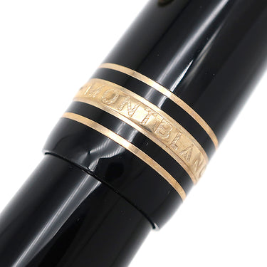モンブラン Montblanc マイスターシュテュック ルグラン ゴールドコーティング ローラーボール ブラック×ゴールド GP プレシャスレジン ボールペン インク切れ