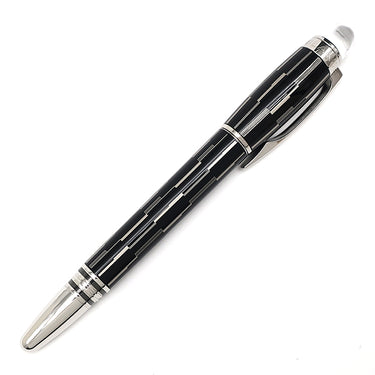 モンブラン Montblanc スターウォーカー ブラックミステリーファインライナー 104226 ブラック×シルバー メタル ラッカー プレシャスレジン ボールペン インク切れ