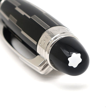モンブラン Montblanc スターウォーカー ブラックミステリーファインライナー 104226 ブラック×シルバー メタル ラッカー プレシャスレジン ボールペン インク切れ