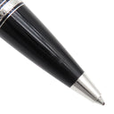 モンブラン Montblanc ボエム ノワール 5055 ブラック×シルバー メタル オニキス プレシャスレジン ボールペン 黒 筆記確認済 黒インク ジェムストーン オニキス ツイスト式