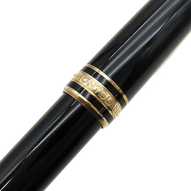 モンブラン Montblanc ローラーボール マイスターシュテュック ゴールドコーティング クラシック ブラック×ゴールド GP プレシャスレジン ボールペン インク切れ