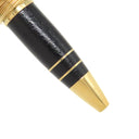 ルイヴィトン LOUIS VUITTON ドッグ キュイール N71402 ブラックXゴールド GP レザー ボールペン 芯なし