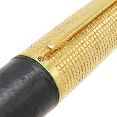 ルイヴィトン LOUIS VUITTON ドッグ キュイール N71402 ブラックXゴールド GP レザー ボールペン 芯なし