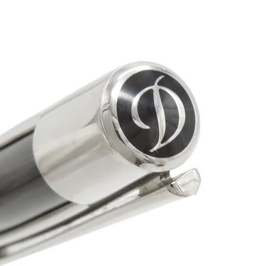 エス・テー・デュポン S.T DUPONT DEFI デフィ 405674 ブラック×シルバー 樹脂系 メタル ボールペン 青インク 筆記確認済み