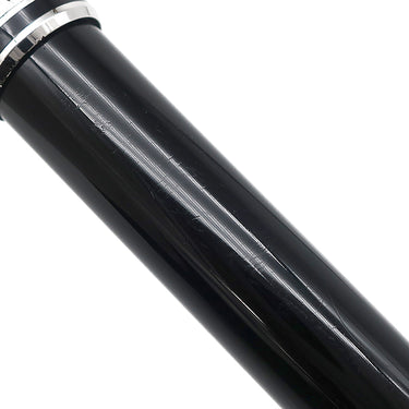 モンブラン Montblanc マイスターシュテュック PIX 1Pダイヤ ブラック×シルバー メタル プレシャスレジン ダイヤモンド ボールペン 黒インク 筆記確認済み