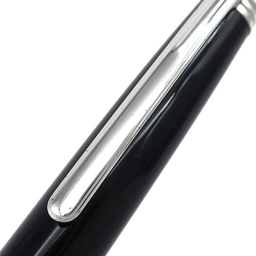 モンブラン Montblanc マイスターシュテュック PIX 1Pダイヤ ブラック×シルバー メタル プレシャスレジン ダイヤモンド ボールペン 黒インク 筆記確認済み