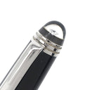 モンブラン Montblanc マイスターシュテュック PIX 1Pダイヤ ブラック×シルバー メタル プレシャスレジン ダイヤモンド ボールペン 黒インク 筆記確認済み